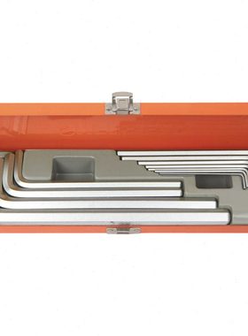 钢盾工具 12件套S2合金钢公制加长平头内六角扳手S050025