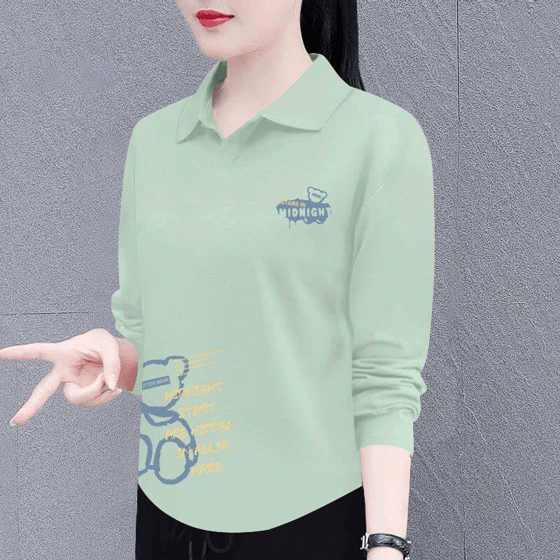 高品质纯棉韩版长袖T恤女秋冬新款潮流气质高级韩版简约上衣女ins