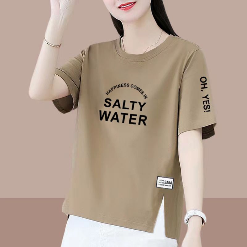 100%纯棉短袖女T恤夏季打底