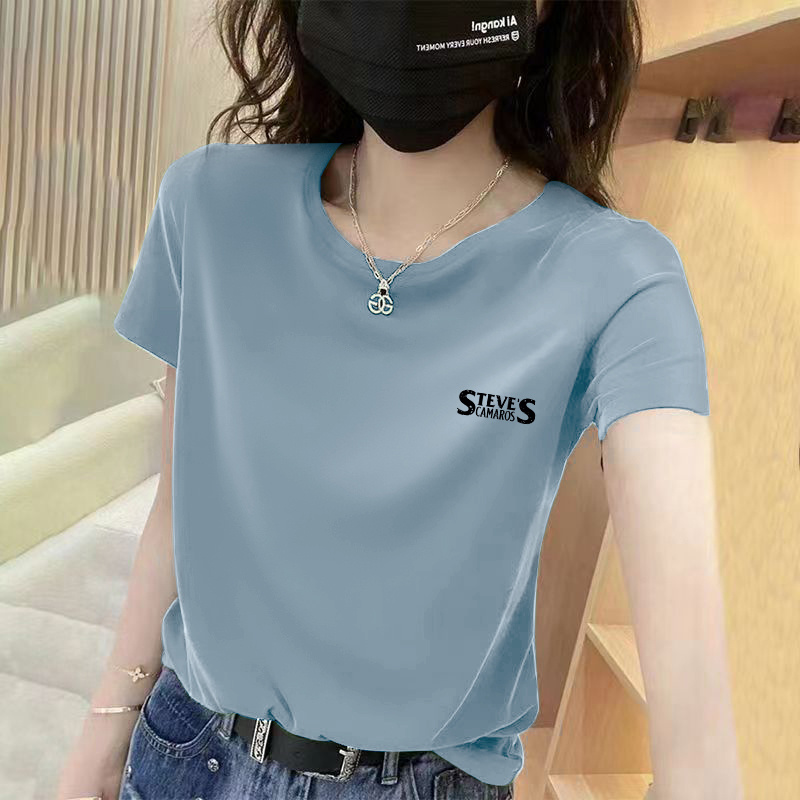 休闲纯棉短袖T恤女显瘦时尚