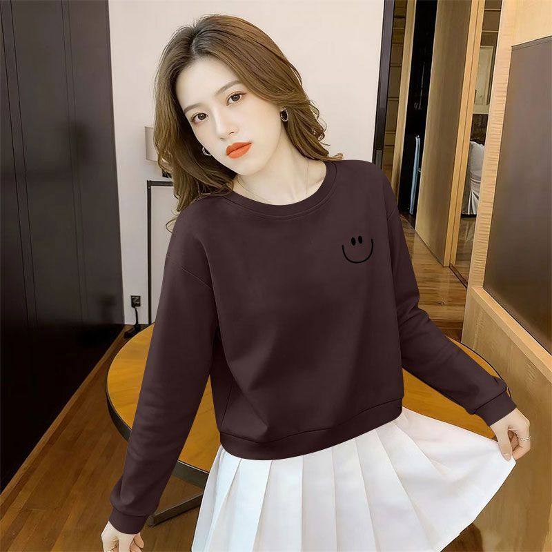 精品纯棉韩版长袖卫衣秋冬新款简约显瘦气质洋气设计感上衣女ins,女装/女士精品,卫衣/绒衫,淘宝优惠券,粉丝福利购,淘宝优惠卷