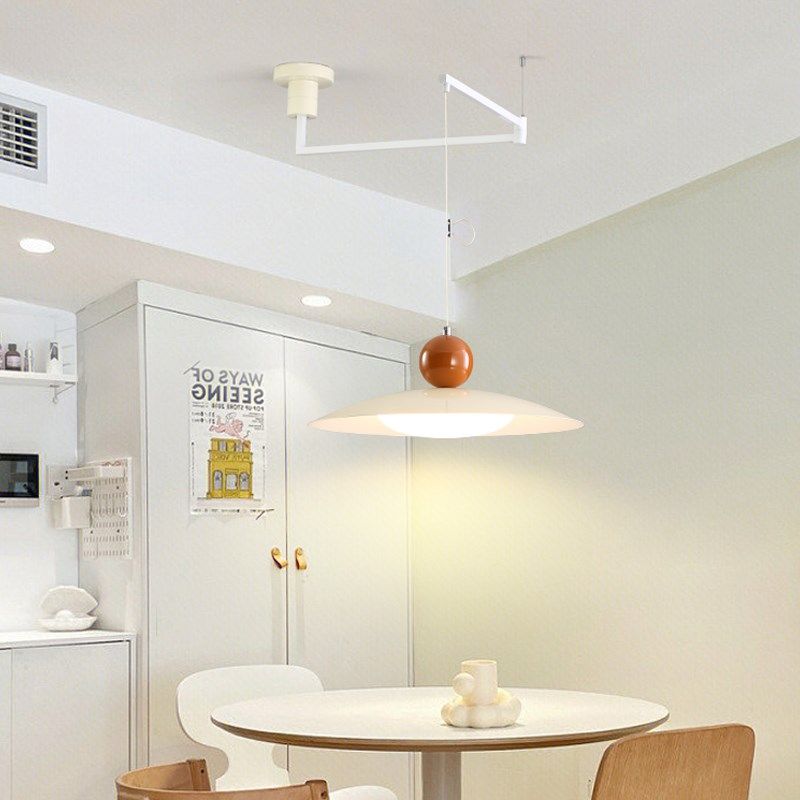 吊灯创意飞碟伸缩移位餐桌吧台灯现代全光谱护眼饭厅灯,家装灯饰光源,餐厅吊灯,淘宝优惠券,粉丝福利购,淘宝优惠卷