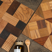 实木自粘马赛墙电视背景墙自带背胶吧台玄关装 修建材