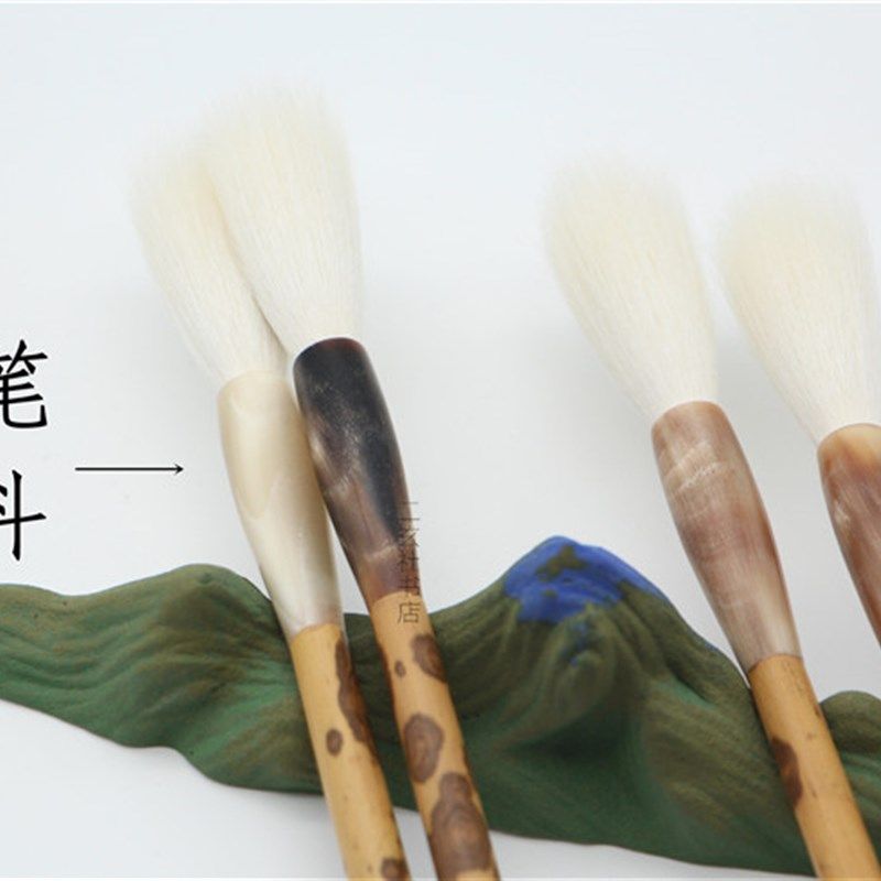 觉斯 纯细嫩光锋羊毫毛笔 牛角湘妃杆  挥毫利器寿命很长