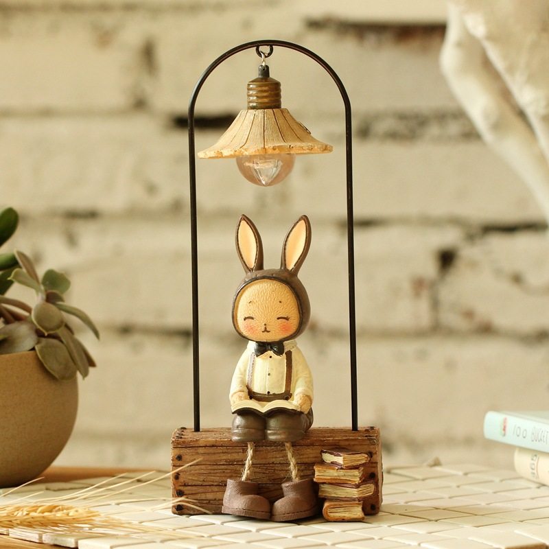 台历22创意爱兔桌面木头日历木质in风文艺少女心工艺品