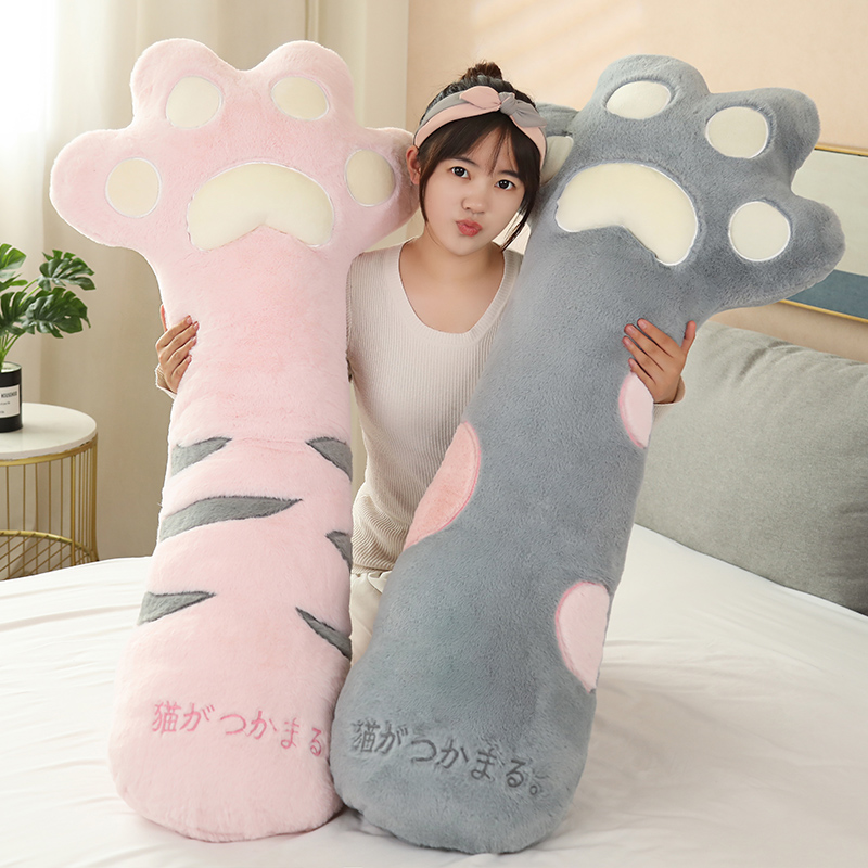 猫爪枕头沙发抱枕女生超软睡觉长条枕侧睡夹腿枕拆洗in风