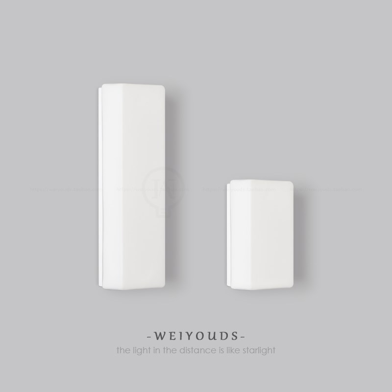 现代客厅背景墙壁灯卧室床头过道走廊阳台长方形E27玻璃壁灯