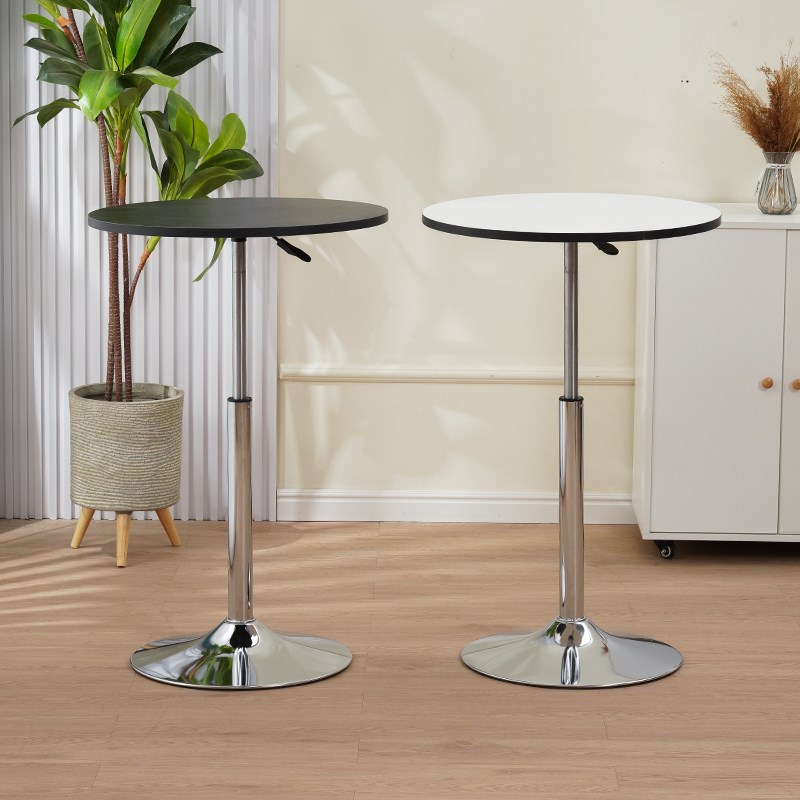 密度板可升降小圆桌大气防烫圆形咖啡洽谈会客时尚S休闲桌子