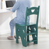 实木梯椅加厚梯子室内登梯子两用四步梯