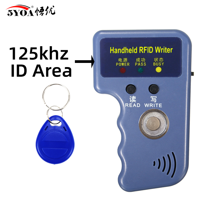 TM卡读写器RW1990手柄卡复制机门禁读卡器5200 T5577 ID可复制卡
