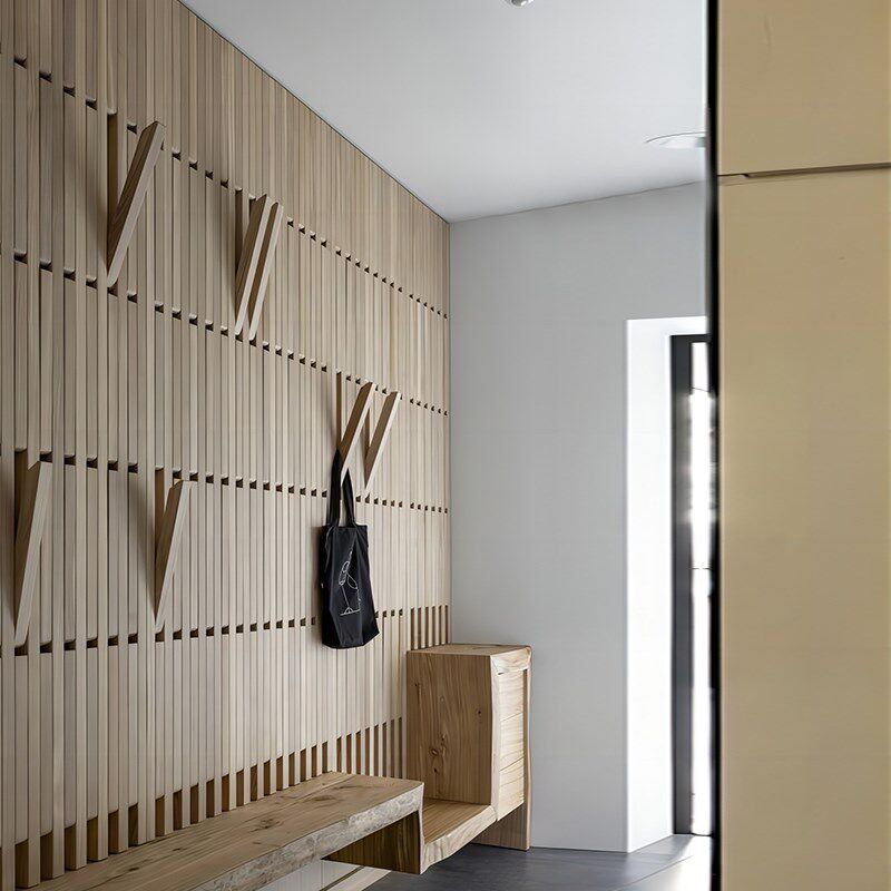 实木钢琴键挂衣架后挂衣板壁挂衣帽架创意