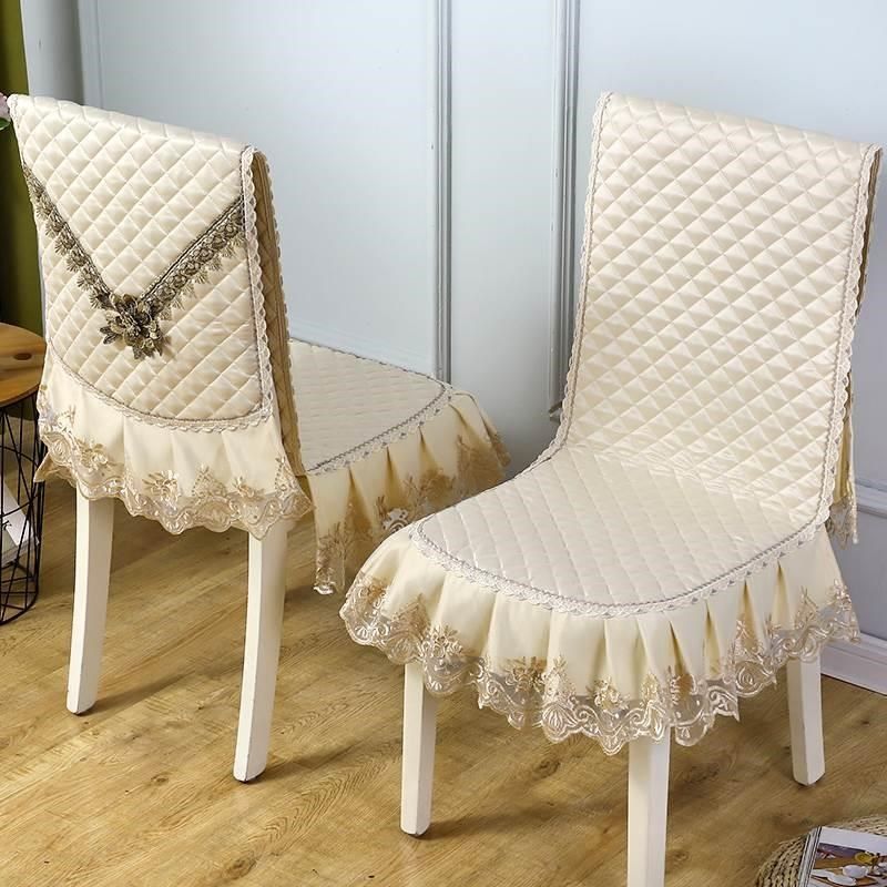 现代四季通用椅子罩坐垫靠垫一体加厚防滑连体餐桌椅垫