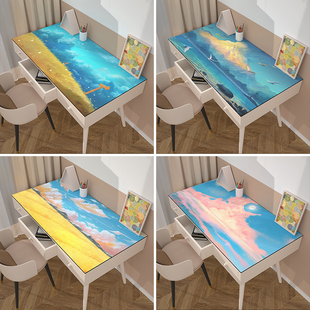 卡通皮革桌垫书桌餐桌垫电脑学生儿童防水防油防烫无异味桌布