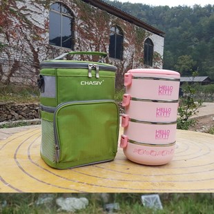 婵之语竖款加厚保温包便当包母乳冰包圆桶保温包饭盒袋