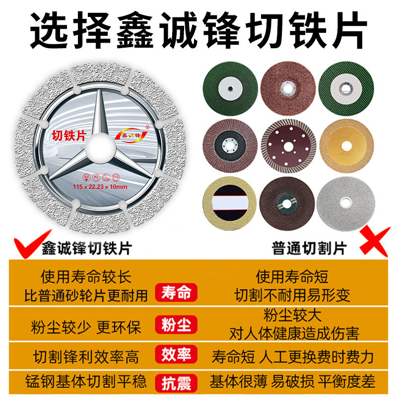 切铁王切铁片铸铁金属切割片砂轮金属磨光打磨片角锯片,住宅家具,泡钉,淘宝优惠券,粉丝福利购,淘宝优惠卷