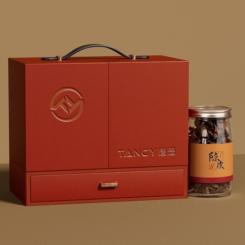 高档皮质陈皮盒包装 礼品空盒 珍藏新会陈皮茶叶年货盆菜礼盒,包装,茶叶包装,淘宝优惠券,粉丝福利购,淘宝优惠卷