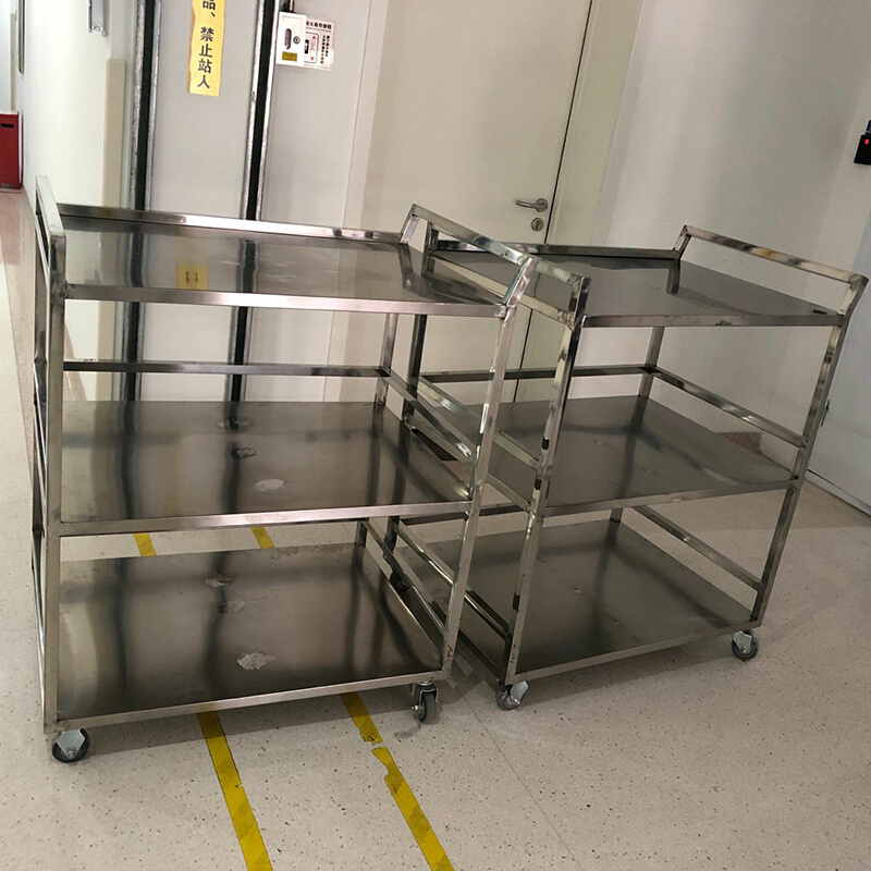 家用超市折叠手推车平板车铝合金静音搬运四轮拉货拖车小推车现货