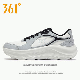 361度女鞋皮面跑步鞋2026春夏季新款官方正品运动休闲旅游鞋子潮