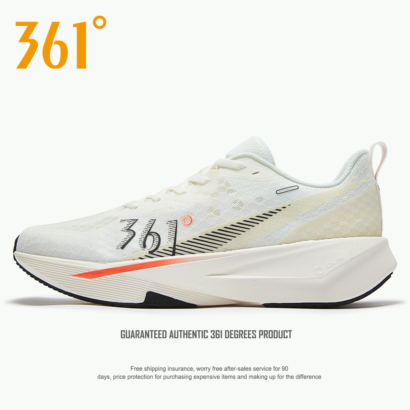 361度男鞋白色网面跑步鞋秋冬季新款透气男士运动品牌学生休闲鞋