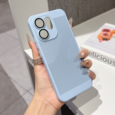 适用OPPOReno15手机壳散热网格Reno15Pro夏日透气磨砂全包防摔OPPO简约Reno15C蜂窝高级5G时尚男女Por外壳