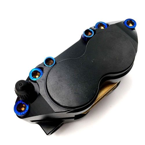 M小辐射刹车卡钳电摩改装下泵对四卡钳骠骑福喜小龟战速 爱得利