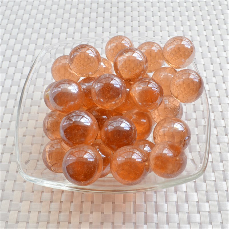 彩色玻璃弹珠幼儿游戏节目道具鱼缸花盆装饰珠子直径22mm