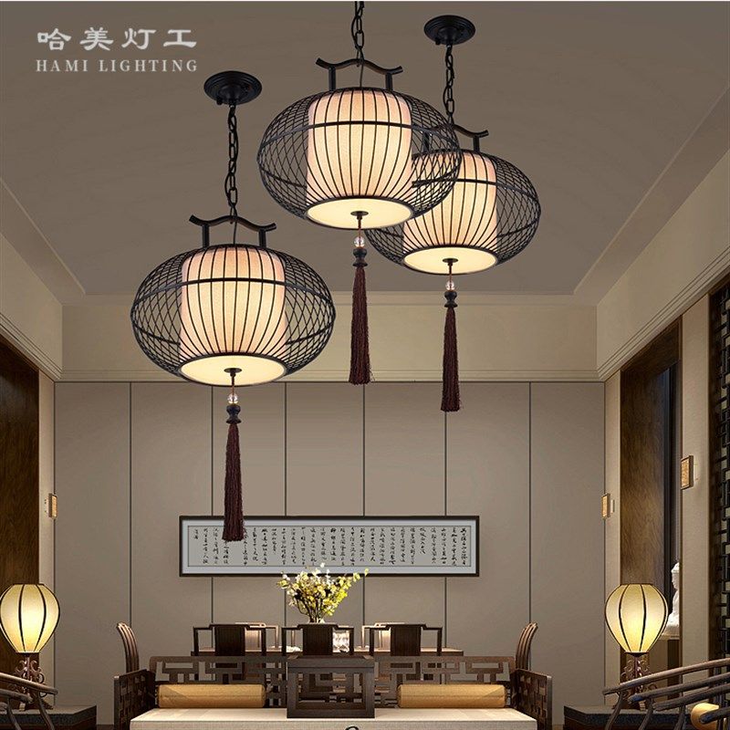 新铁艺鸟笼吊灯复古酒店茶楼工程灯会所走廊大堂包厢饭店灯笼,家装灯饰光源,客厅吊灯,淘宝优惠券,粉丝福利购,淘宝优惠卷