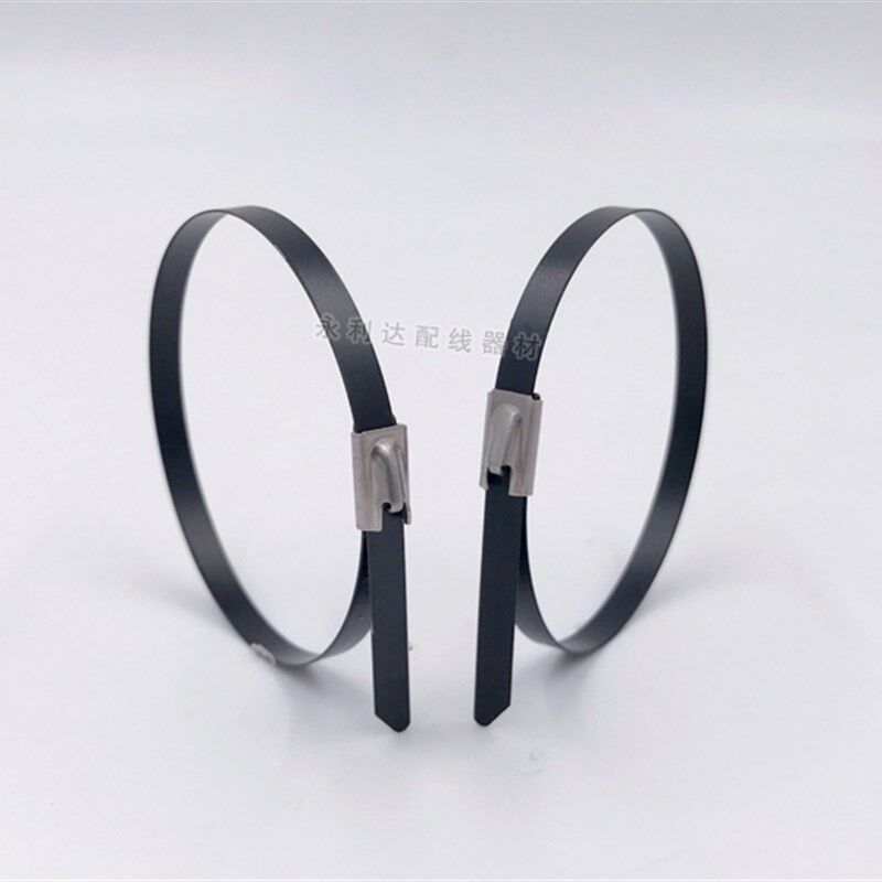 喷塑黑色扎带自锁涂层船用电缆扎带.* *mm