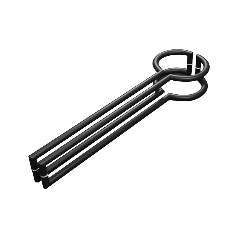 高档商城无框玻璃大门拉手银色不锈钢现代会议室包厢房门把手对装