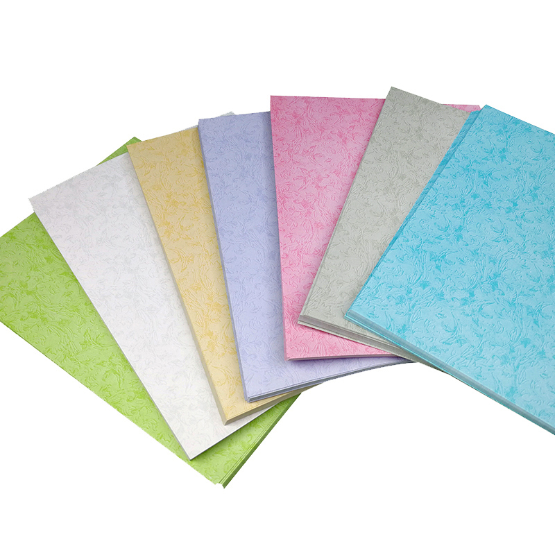 封皮纸胶装订封面纸平皮纹纸彩色标书皮凤尾纹竹纹布纹1克++