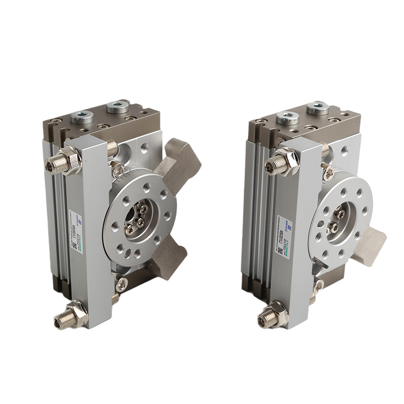 气动90 180度可调旋转气缸齿轮齿条摆台MSQB10L2 MSQB20L3 30L250