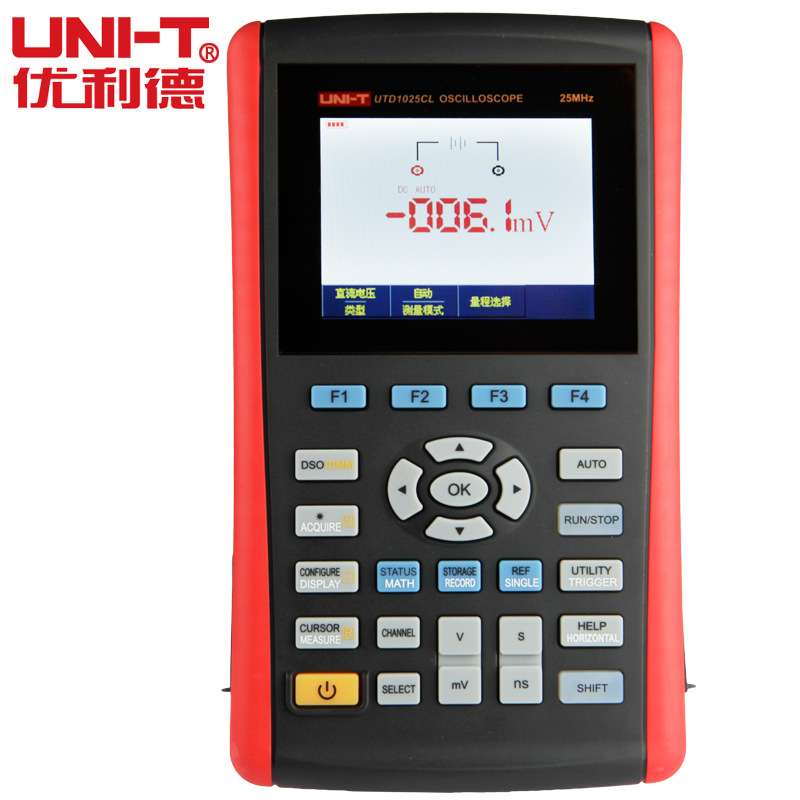 UNI-T优利德UTD1025CL手持式数字储存示波表 25MHZ 示波器