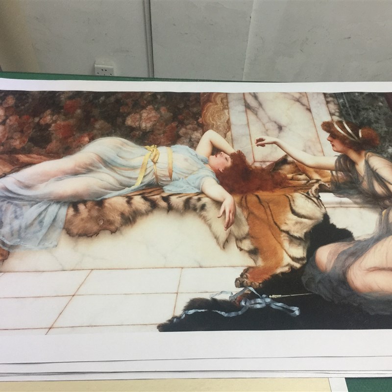 亚麻布微喷油画布写真油画喷绘油画布海报油画打印无框画印刷