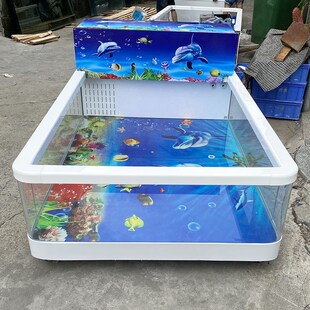 室内外商场儿童捞钓鱼池游乐园吃奶鱼池商用摆摊玻璃钢钓鱼缸设备