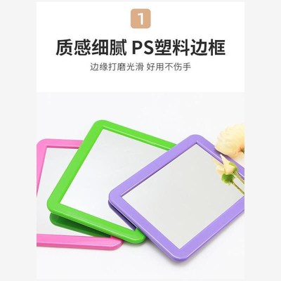 员工护士便携磁性镜卫生间磁吸镜子磁吸式铁皮柜宿舍桌面更衣柜