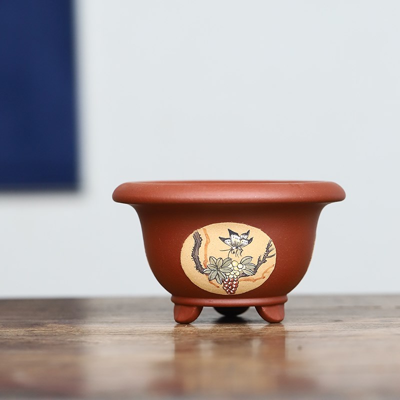 应小精品紫砂花盆宜兴名家小苗兰花多肉菖蒲微型盆景植物桌面盆