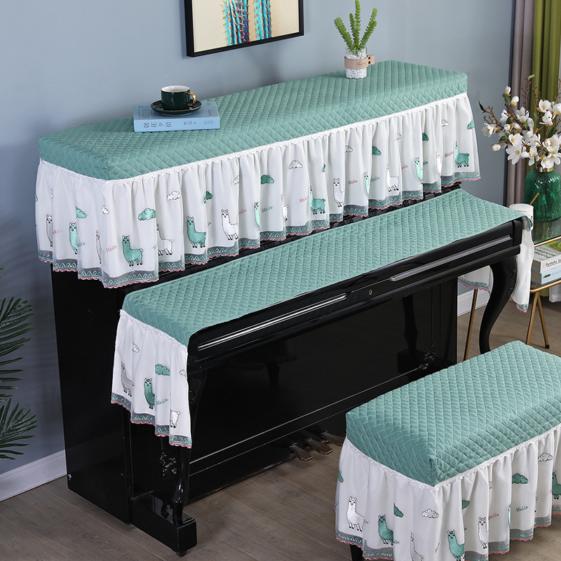 钢琴罩半罩子全包儿童现代桌布垫琴披盖布防尘全罩电子琴盖布