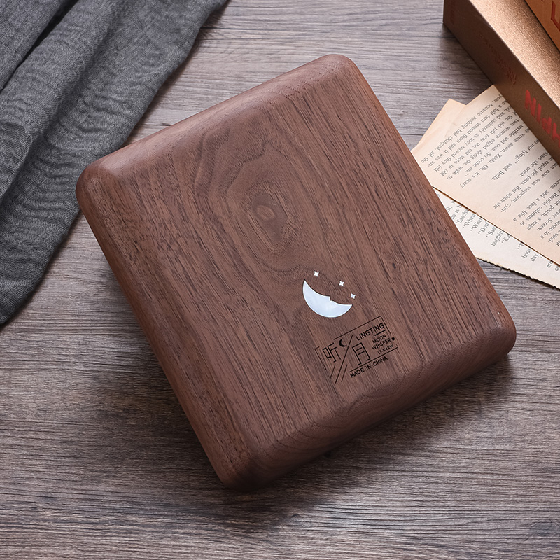 聆听2音半音阶拇指琴卡林巴琴胡桃木听月初学者入门板式手指琴