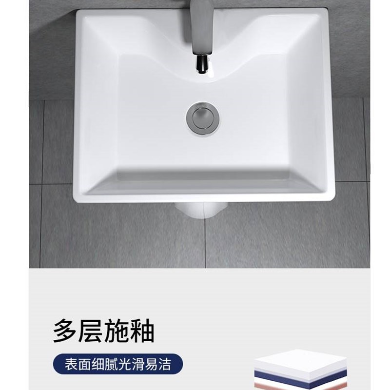 。立柱盆洗手柱盆体瓷落地式卫漱小户型生间立洗式脸盆阳台陶一洗