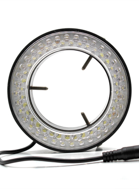 大口径塑胶灯头 内径72MM显微镜LED环形光源 高亮白色可调环形灯