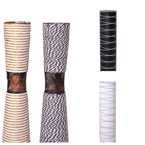 木质方口条纹藤制藤编器树脂插盆落地装饰的瓶