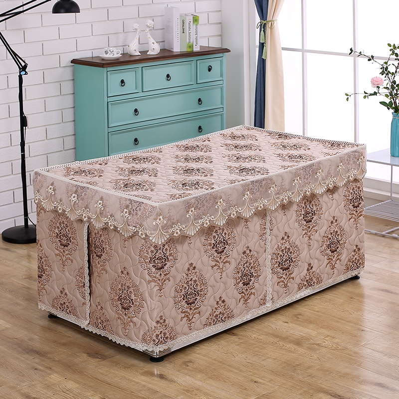 欧式电炉罩烤火罩烤火炉电暖炉罩提花桌罩烤火架被罩加厚取暖桌布