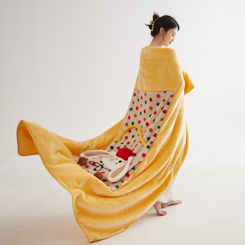 新款抱枕毯子二合一幼儿园学生午休空调毯车上午睡靠枕办公室盖被