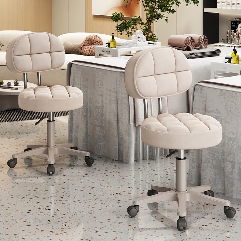 圆登子升降带轱辘的椅子可调高度椅子可调高低的理发师坐椅