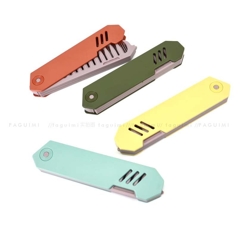 三合一男士折叠梳油头背头宽齿纹理造型梳子便携旅行女细齿理发梳