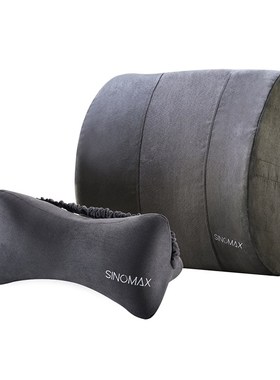 ino赛诺记忆棉靠枕腰垫汽车护腰靠垫车用办公室用旅行用腰垫