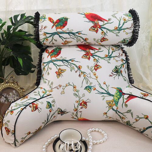 靠枕护颈床上大靠背腰靠垫读书卧床加台孕妇喂奶老护腰靠背