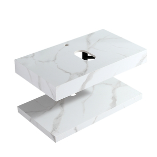 纽耐思层岩板台面浴室柜洗脸盆柜洗漱台洗手盆柜定制