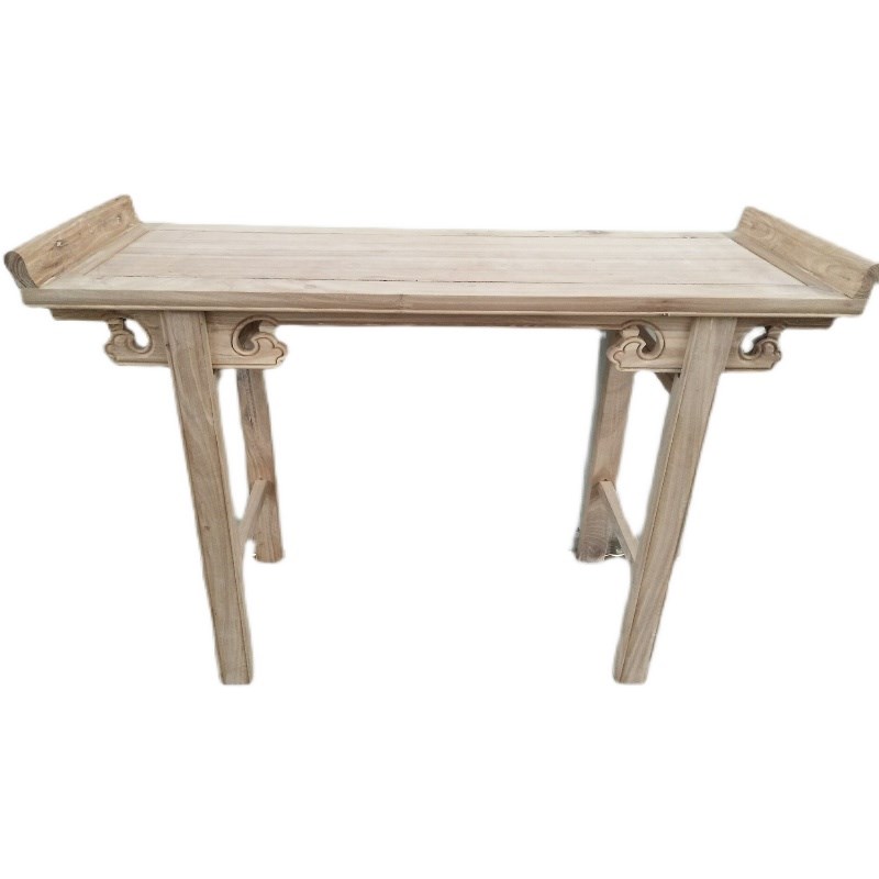 仿古实木玄关柜老榆木条案条几玄关桌供桌供台佛台半成品白茬