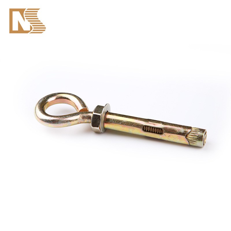源头羊眼圈膨胀螺丝 金属带圈膨胀栓羊眼膨胀钩 镀锌吊环螺栓